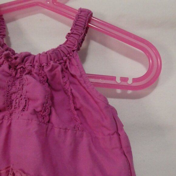 CHILDREN'S PLACE 3T Toddler Girls Charming Pink Tiered Halter Dress - Picture 5 of 16